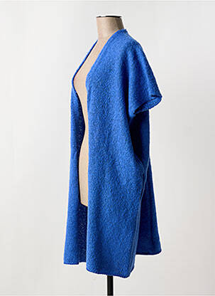 Gilet manches courtes col v bleu B.YOUNG femme