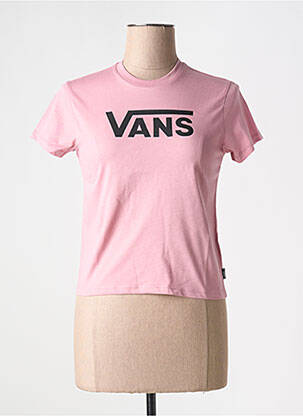 T-shirt col rond violet VANS fille