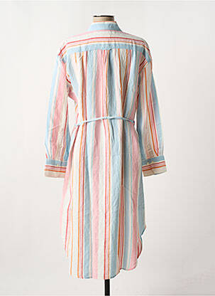 Robe mi-longue col v bleu GANT femme