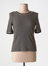 T-shirt col rond marron VILA femme