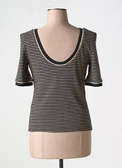 T-shirt marron VILA pour femme seconde vue