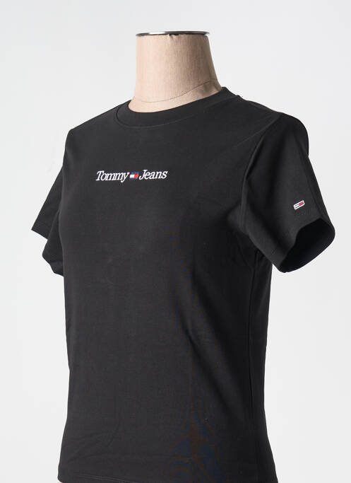 T-shirt noir TOMMY HILFIGER femme
