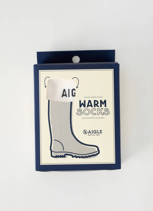 Chaussettes blanc AIGLE pour garçon