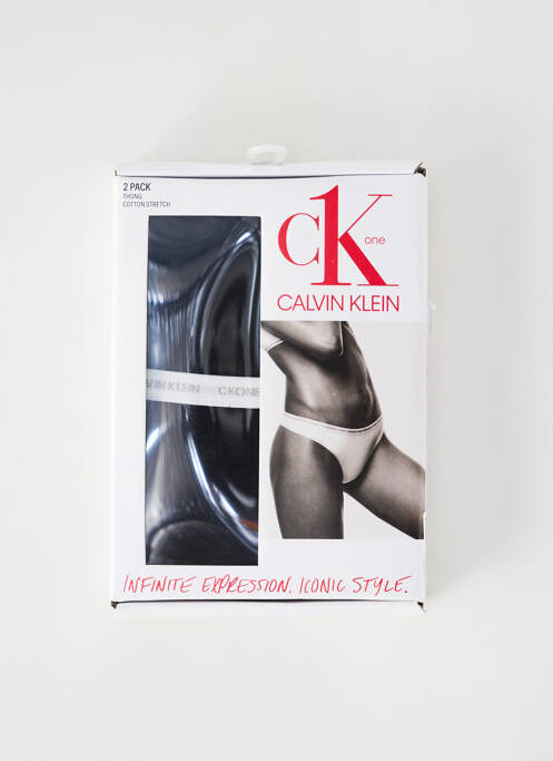 String noir CALVIN KLEIN pour femme
