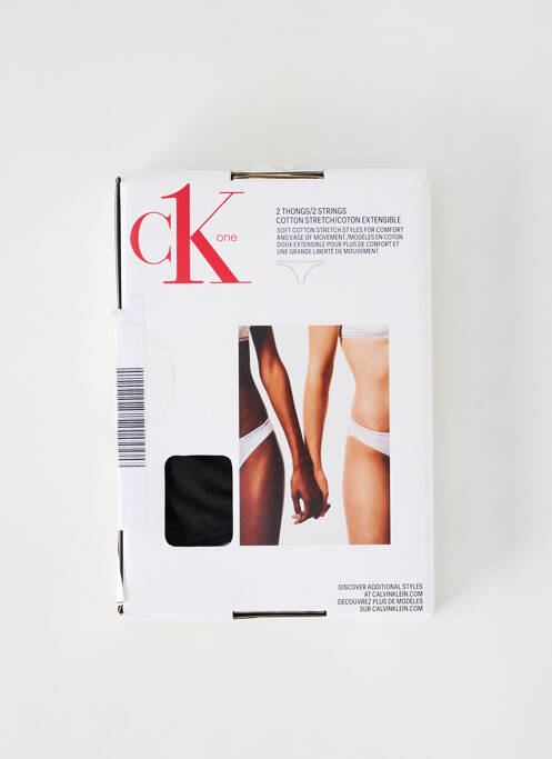 String noir CALVIN KLEIN pour femme