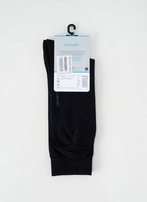 Chaussettes noir BLEU FORET unisexe