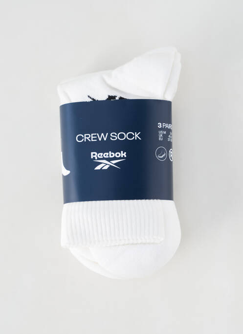 Chaussettes blanc REEBOK pour unisexe