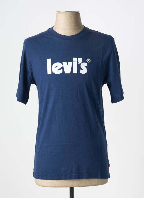 T-shirt bleu LEVIS pour homme