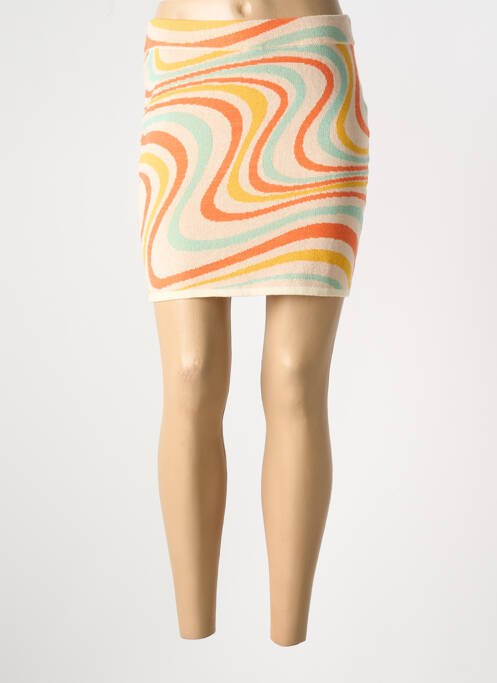 Mini-jupe beige NOISY MAY pour femme