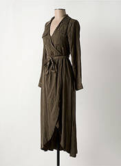 Robe mi-longue marron VILA pour femme seconde vue