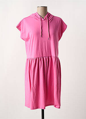 Robe courte col rond rose NOISY MAY femme