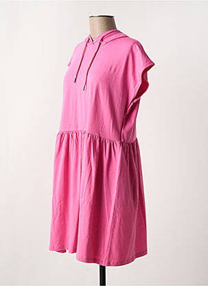 Robe courte col rond rose NOISY MAY femme
