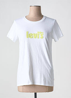 T-shirt col rond blanc LEVI'S femme