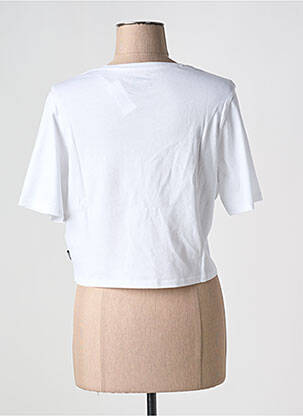 T-shirt col rond blanc VANS femme
