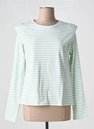 T-shirt col rond blanc PIECES femme