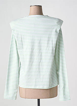 T-shirt col rond blanc PIECES femme