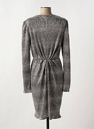 Robe courte col v argent VILA femme