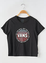 T-shirt noir VANS pour fille seconde vue