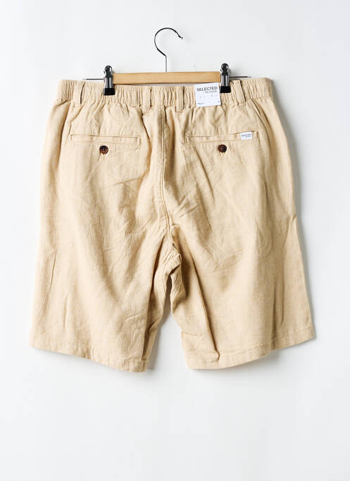 Short marron SELECTED pour homme