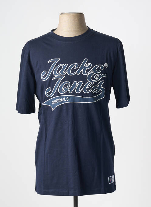 T-shirt bleu JACK & JONES pour homme