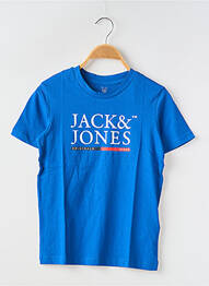 T-shirt col rond bleu JACK & JONES garcon