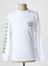 T-shirt col rond blanc VANS homme