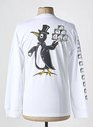 T-shirt col rond blanc VANS homme