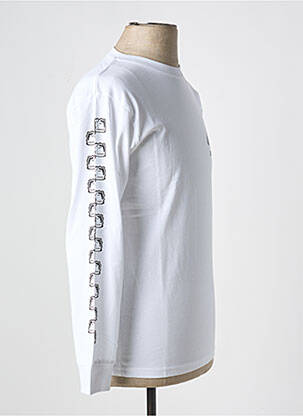 T-shirt col rond blanc VANS homme