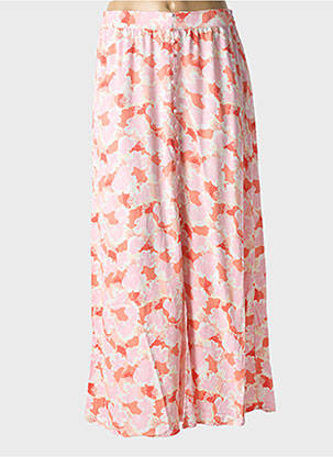 Jupe mi-longue rose PIECES femme
