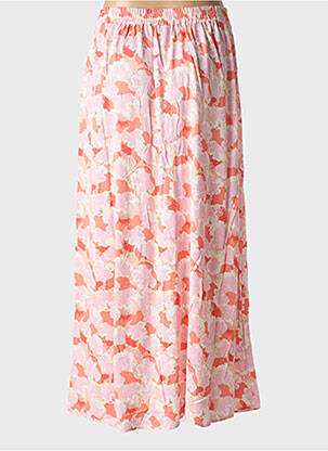 Jupe mi-longue rose PIECES femme