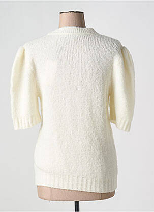 Pull col rond blanc LA PETITE FRANCAISE femme