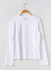T-shirt blanc KARL LAGERFELD pour fille seconde vue