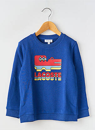 Sweat-shirt col rond bleu LACOSTE garçon