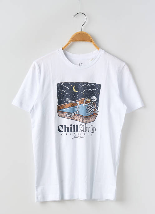 T-shirt blanc JACK & JONES pour garçon