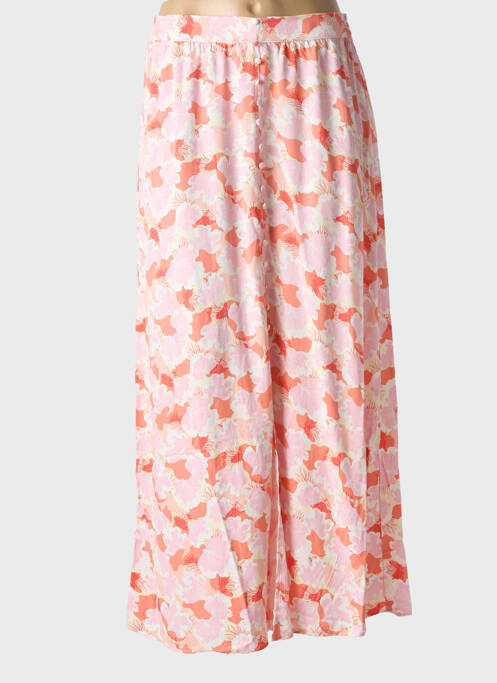 Jupe mi-longue rose PIECES pour femme