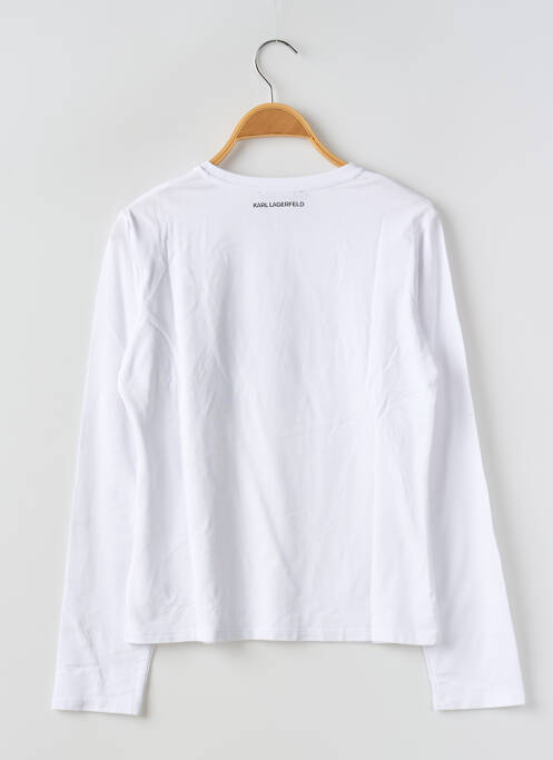 T-shirt blanc KARL LAGERFELD pour fille