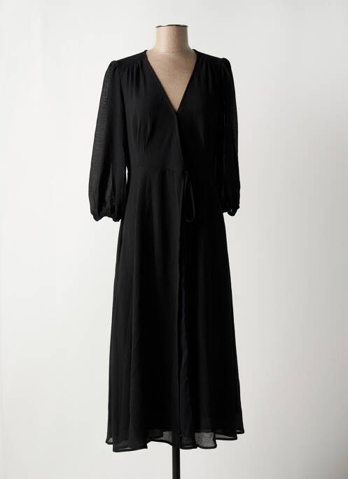Robe mi-longue noir GRACE & MILA femme