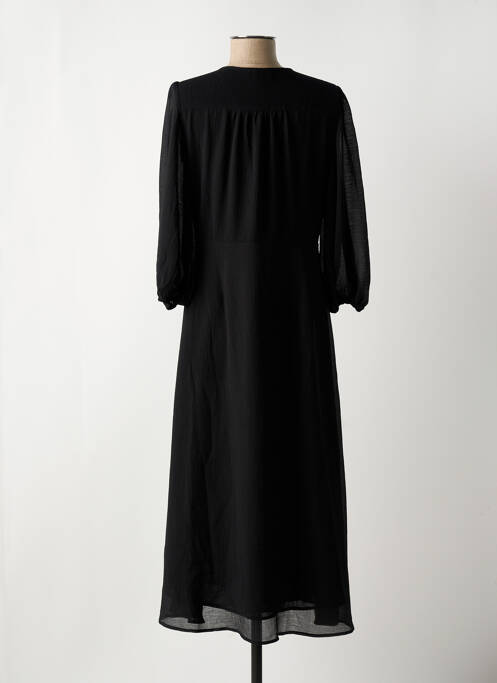 Robe mi-longue noir GRACE & MILA femme
