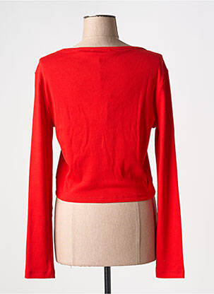 T-shirt col v rouge TOMMY HILFIGER femme
