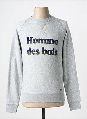 Sweat-shirt col rond gris FAGUO homme