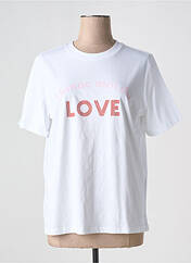 T-shirt blanc PIECES pour femme seconde vue