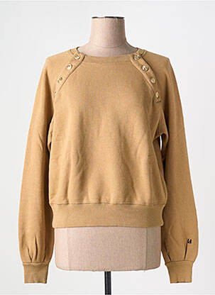 Sweat-shirt col rond beige LEON & HARPER femme