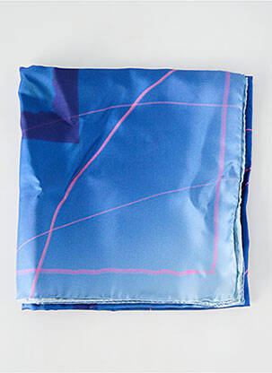 Foulard bleu NATACHA BIRDS X SARENZA femme