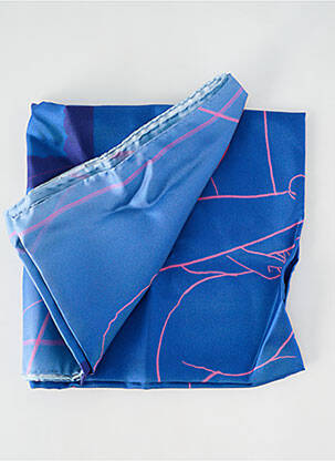 Foulard bleu NATACHA BIRDS X SARENZA femme