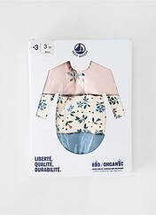 Body blanc PETIT BATEAU pour fille seconde vue