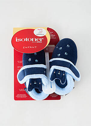 Chaussons/pantoufles bout rond bout rond bleu ISOTONER garçon