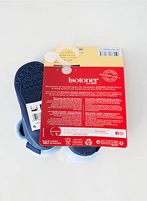 Chaussons/pantoufles bout rond bout rond bleu ISOTONER garçon