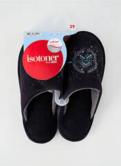 Chaussons/Pantoufles noir ISOTONER pour femme seconde vue