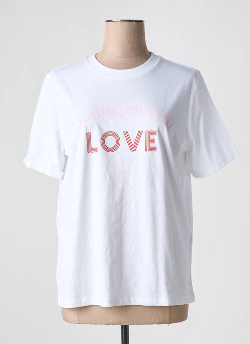 T-shirt blanc PIECES pour femme