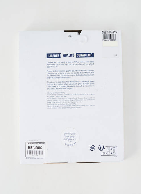 T-shirt blanc PETIT BATEAU pour garçon